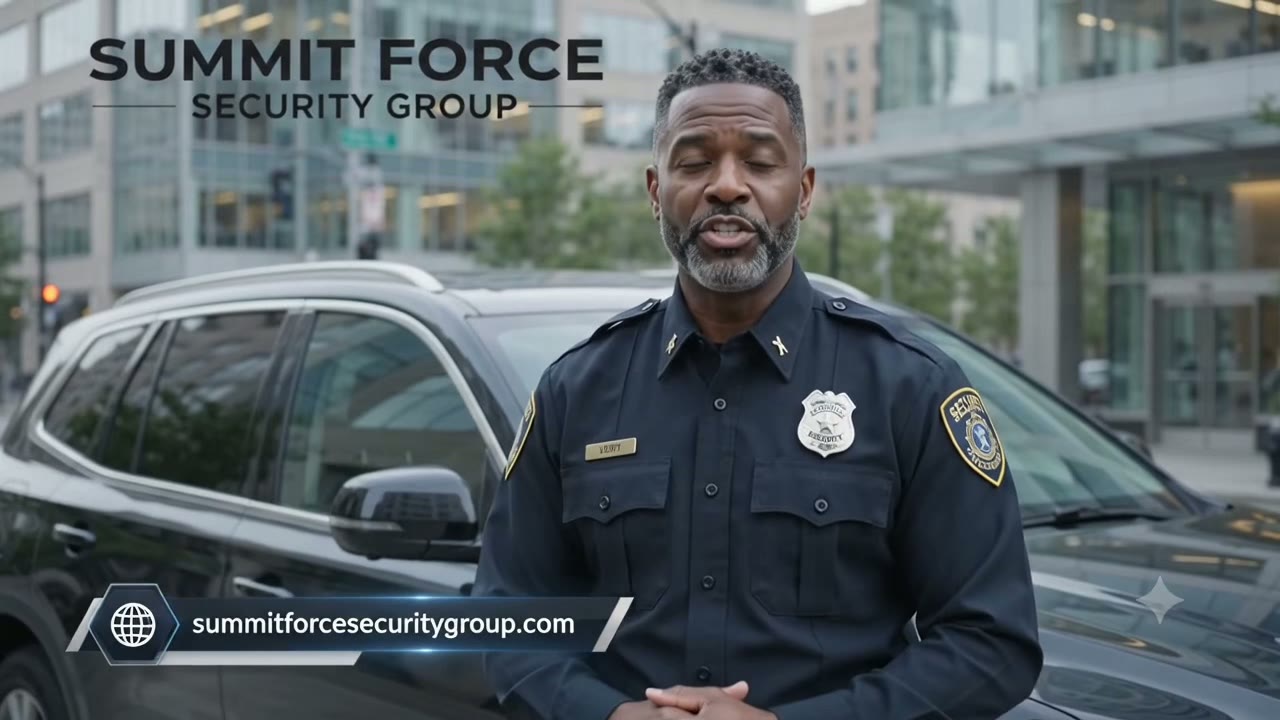 Summit Force officer speaking beside a marked patrol SUV